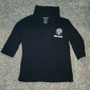 Genuine Jagermeister Women Polo Shirt 3/4 Sleeve Collar Blouse Medium